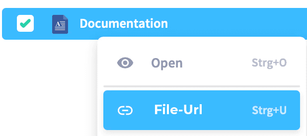 Create an encrypted file URL