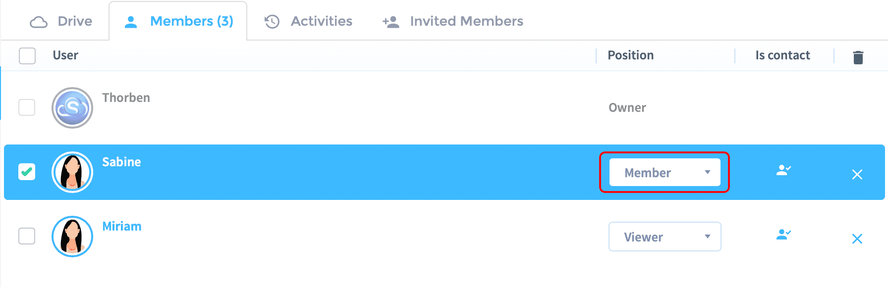Manage group permissions