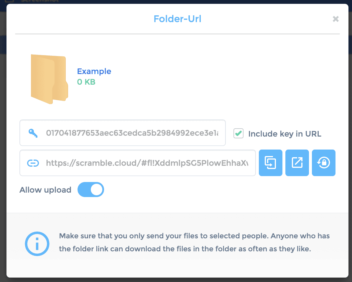 Enable uploads for shared folders